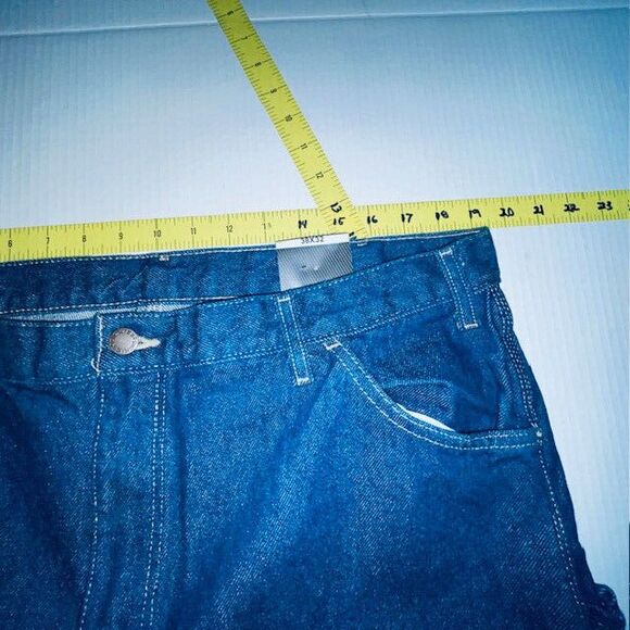 DICKIES LU200RNB 38x32 Carpenter Jeans Indigo 100% Cotton NEW with Tags - Picture 4 of 12